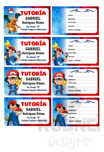 Pokemon Etiqueta